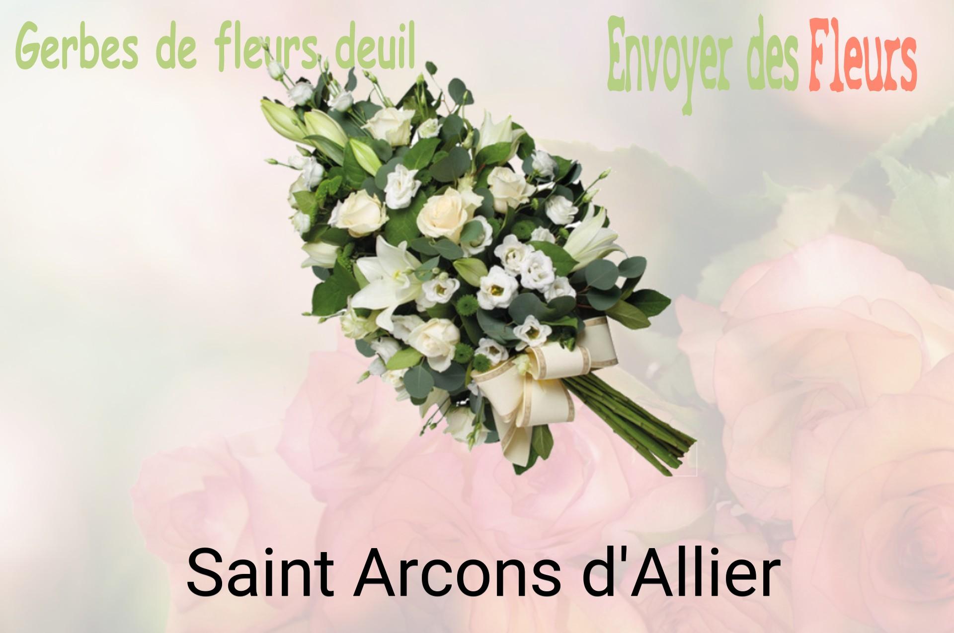 Gerbe de fleurs de deuil livrée à Saint-Arcons-d'Allier